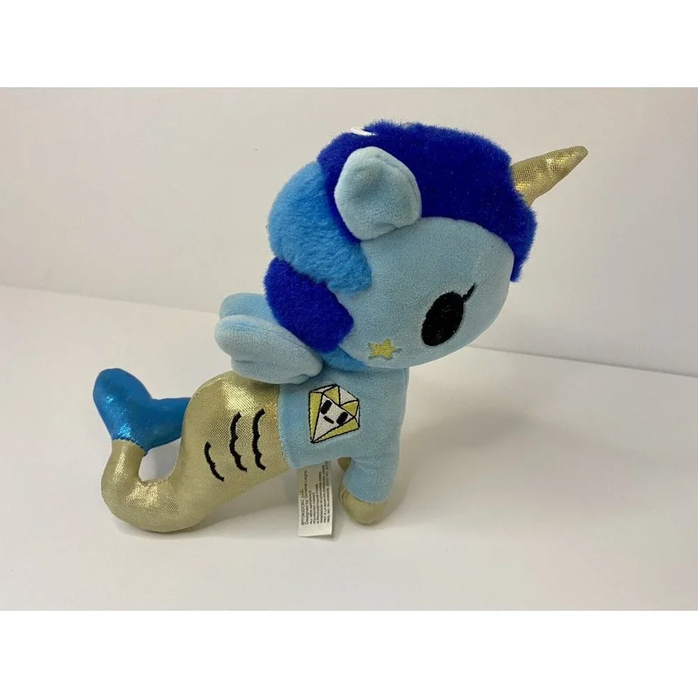 Tokidoki 7” CORSICA MERMICORNO Plush Blue & Gold‎ Unicorn Mermaid Aurora World